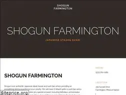 Sites similar to shogunfarmington.com