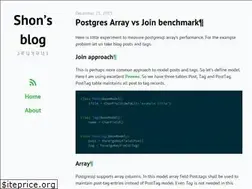 Sites similar to shon.github.io