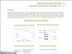 Sites similar to shooterscalculator.com