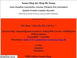 Sites similar to shop-sauna.de
