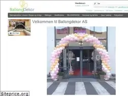 Sites similar to shop.ballongdekor.no