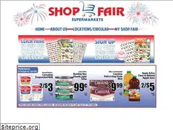 Sites similar to shopfairsupermarkets.com