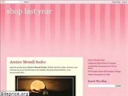 Sites similar to shoplastyear.blogspot.com