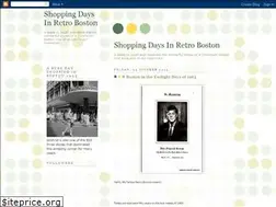 Sites similar to shoppingdaysinretroboston.blogspot.no