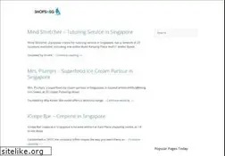 Sites similar to shopsinsg.com