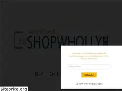 Sites similar to shopwholly.com