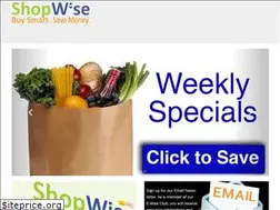 Sites similar to shopwisemarket.com