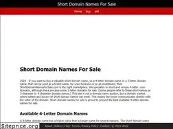 Sites similar to shortdomainnamesforsale.com