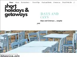 Sites similar to shortholidaysandgetaways.com