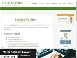 Sites similar to shoulderpaininfo.com