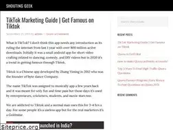 Sites similar to shoutinggeek.com