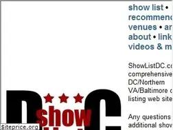 Sites similar to showlistdc.com