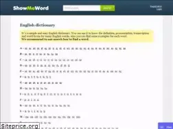 Sites similar to showmeword.com