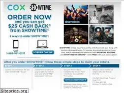 Sites similar to showtimecoxrebate.com