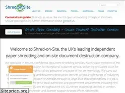 Sites similar to shredonsite.co.uk