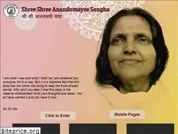 Sites similar to shreeshreeanandamayeesangha.org