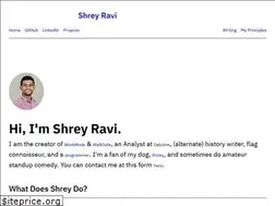 Sites similar to shreyravi.com
