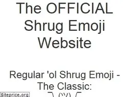 Sites similar to shrugemoji.com