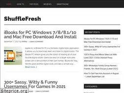 Sites similar to shufflefresh.com