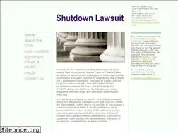 Sites similar to shutdownlawsuit.com