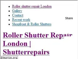 Sites similar to shutterepairs.co.uk
