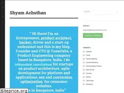 Sites similar to shyamachuthan.com