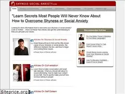 Sites similar to shyness-social-anxiety.com
