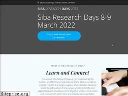 Sites similar to sibaresearchdays.fi