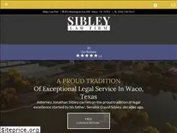 Sites similar to sibleylawfirmwaco.com