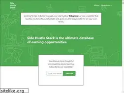 Sites similar to sidehustlestack.co