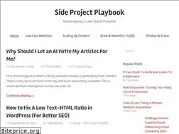 Sites similar to sideprojectplaybook.com