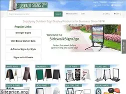 Sites similar to sidewalksigns2go.com