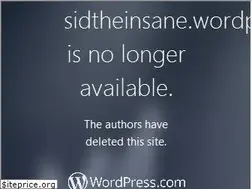 Sites similar to sidtheinsane.wordpress.com