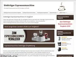 Sites similar to siebtraegerespressomaschine.de