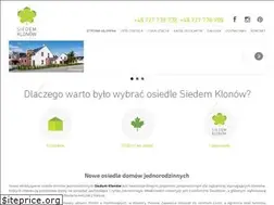 Sites similar to siedemklonow.pl