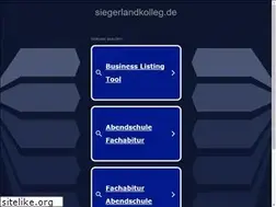 Sites similar to siegerlandkolleg.de