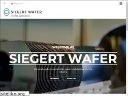 Sites similar to siegertwafer.com