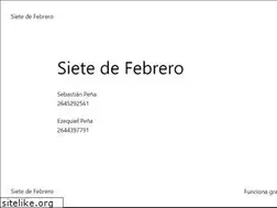 Sites similar to sietedefebrero.com