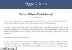 Sites similar to siggeojuno.se