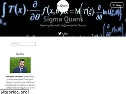 Sites similar to sigmaquant.wordpress.com