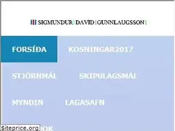 Sites similar to sigmundurdavid.is