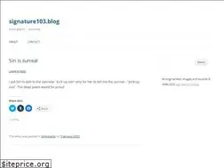 Sites similar to signature103.blog