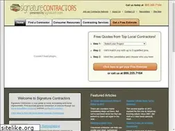 Sites similar to signaturecontractors.com
