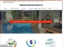 Sites similar to signatureinspectionshawaii.com
