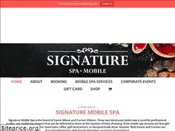 Sites similar to signaturemobilespa.com