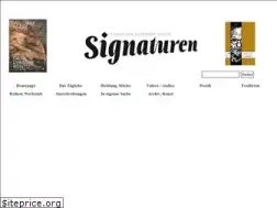 Sites similar to signaturen-magazin.de