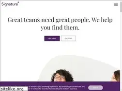 Sites similar to signaturerecruitment.co.uk