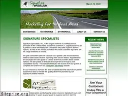 Sites similar to signaturespecialists.com