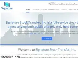 Sites similar to signaturestocktransfer.com