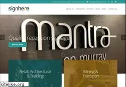 Sites similar to signheresigns.com.au